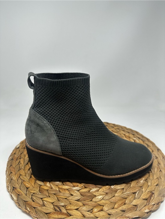 Eileen Fisher Shoes - Eileen Fisher London Recycled Stretch Knit Bootie Grey Black Size 8 Women's